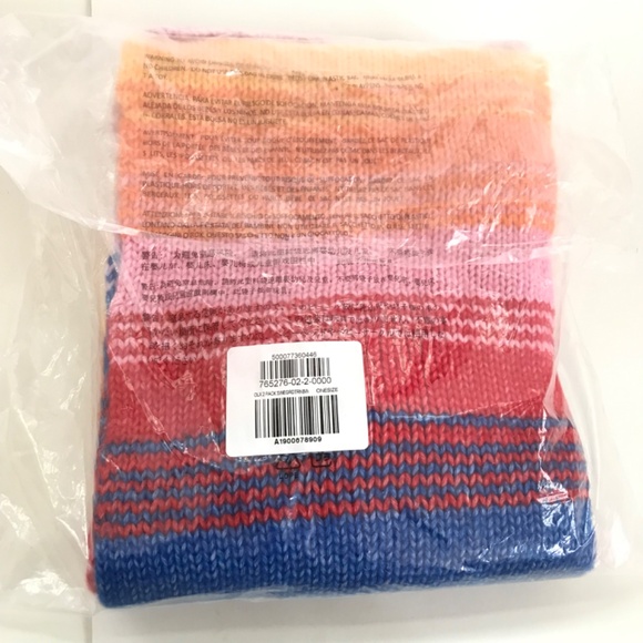 OLD NAVY Scarf and Hat Set Striped Rainbow NWT - Picture 9 of 15